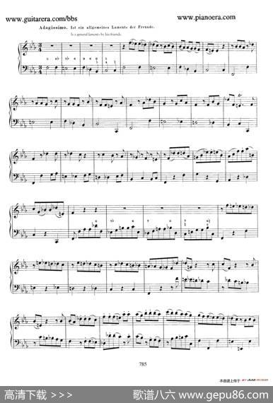 CapriccioinB-flatMajorBWV992（降B大调随想曲）|约翰·塞巴斯蒂安·巴赫