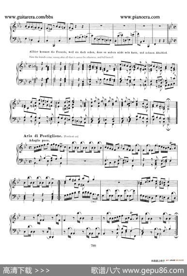 CapriccioinB-flatMajorBWV992（降B大调随想曲）|约翰·塞巴斯蒂安·巴赫