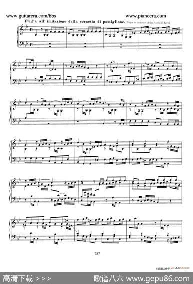 CapriccioinB-flatMajorBWV992（降B大调随想曲）|约翰·塞巴斯蒂安·巴赫