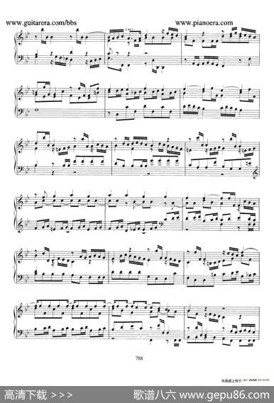 CapriccioinB-flatMajorBWV992（降B大调随想曲）|约翰·塞巴斯蒂安·巴赫