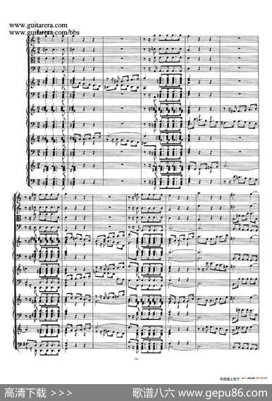为四架古钢琴而作的a小调协奏曲BWV1065（总谱）|约翰·塞巴斯蒂安·巴赫原曲、布索尼改编