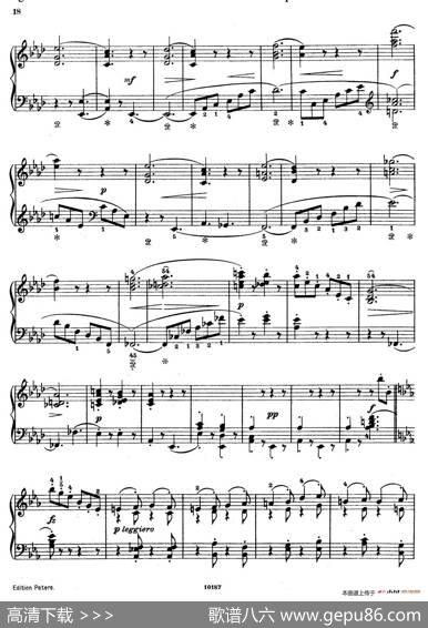 AkvarellerOp.19（水彩画6.随想曲）|尼尔斯·威廉·加德(NielsWilhelmGade）