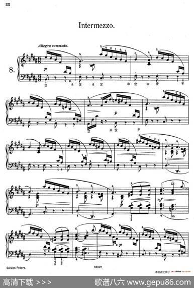 AkvarellerOp.19（水彩画8.间奏曲）|尼尔斯·威廉·加德(NielsWilhelmGade）