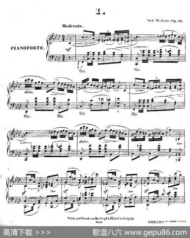 PhantasiestückeOp.31（幻想曲集·1.f小调）|尼尔斯·威廉·加德(NielsWilhelmGade）