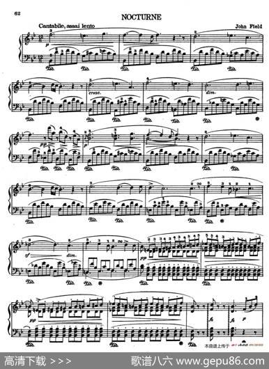 NocturneNo.5inB-flatMajor（降B大调第五号夜曲）|约翰·菲尔德（JohnField）