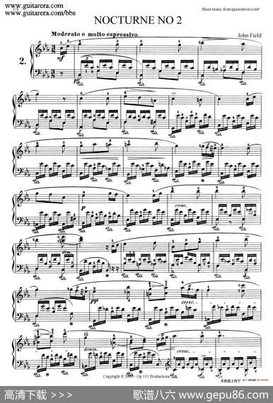 NocturneNo.2incMinor（c小调第二号夜曲）|约翰·菲尔德（JohnField）