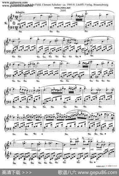 NocturneNo.8ineMinor（e小调第八号夜曲）|约翰·菲尔德（JohnField）