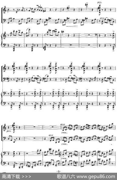 钢琴三重奏（亢竹青作曲版、小提琴+大提琴+钢琴）|亢竹青