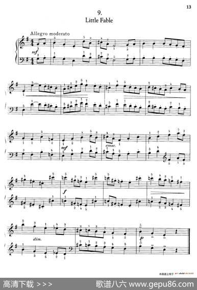 ThirtyPiecesForChildrenOp.27（30首儿童钢琴曲6—10）|[俄]德米特里·卡巴列夫斯基