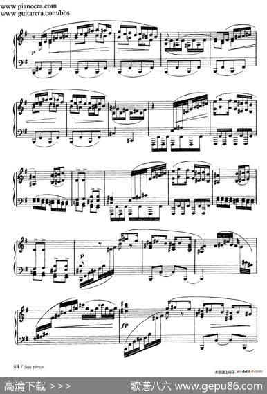 SixPiecesonSpanishFolksongsH.125（6首西班牙民谣小品·4.巴斯克舞曲Vascongada）|恩里克·格拉那多斯（EnriqueGranados）