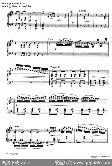 SixPiecesonSpanishFolksongsH.125（6首西班牙民谣小品·4.巴斯克舞曲Vascongada）|恩里克·格拉那多斯（EnriqueGranados）