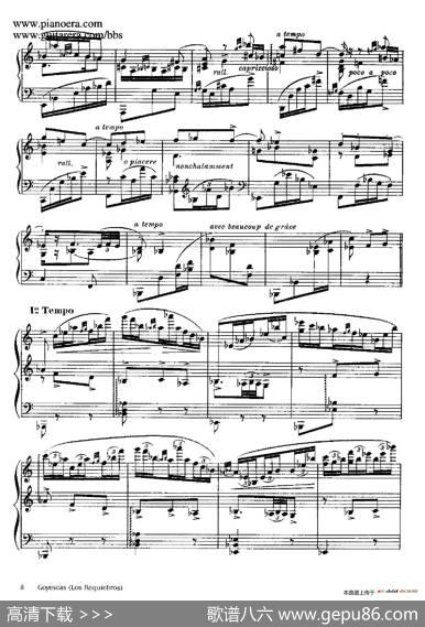 Goyescas（戈雅之画）（1.爱的告白LosRequiebros）|恩里克·格拉那多斯（EnriqueGranados）