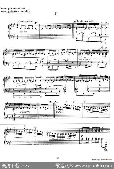 12SpanishDansesOp.37（12首西班牙舞曲·11）|恩里克·格拉那多斯（EnriqueGranados）