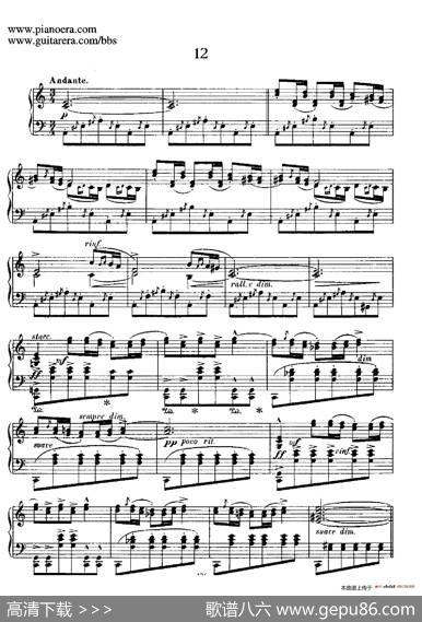 12SpanishDansesOp.37（12首西班牙舞曲·12）|恩里克·格拉那多斯（EnriqueGranados）
