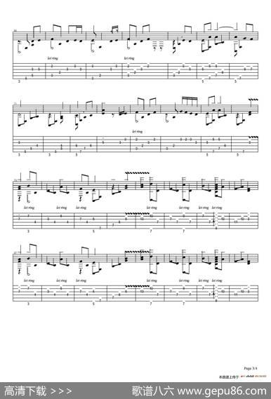 古典吉他：JamesHorner：Titanic