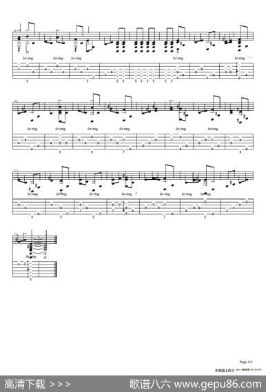 古典吉他：JamesHorner：Titanic