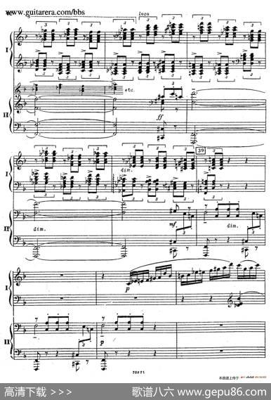 RhapsodyOnAThemeOfPaganiniOp.43（帕格尼尼主题狂想曲·双钢琴）（P41——60）|谢尔盖·拉赫玛尼诺夫(SergeiRachmaninov）