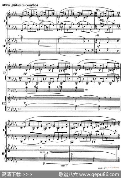 RhapsodyOnAThemeOfPaganiniOp.43（帕格尼尼主题狂想曲·双钢琴）（P41——60）|谢尔盖·拉赫玛尼诺夫(SergeiRachmaninov）
