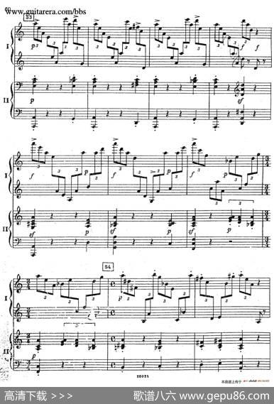 RhapsodyOnAThemeOfPaganiniOp.43（帕格尼尼主题狂想曲·双钢琴）（P41——60）|谢尔盖·拉赫玛尼诺夫(SergeiRachmaninov）