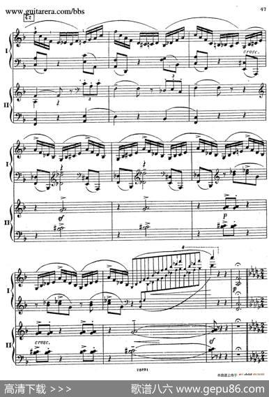 RhapsodyOnAThemeOfPaganiniOp.43（帕格尼尼主题狂想曲·双钢琴）（P41——60）|谢尔盖·拉赫玛尼诺夫(SergeiRachmaninov）
