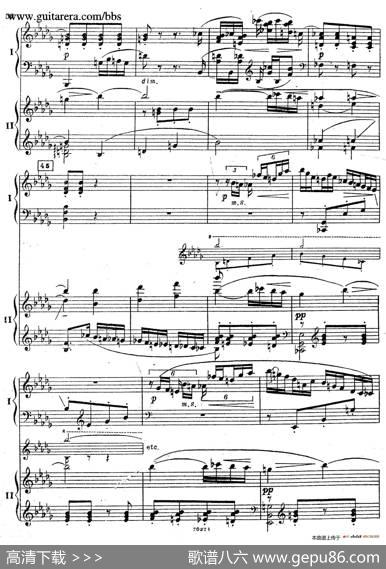 RhapsodyOnAThemeOfPaganiniOp.43（帕格尼尼主题狂想曲·双钢琴）（P41——60）|谢尔盖·拉赫玛尼诺夫(SergeiRachmaninov）