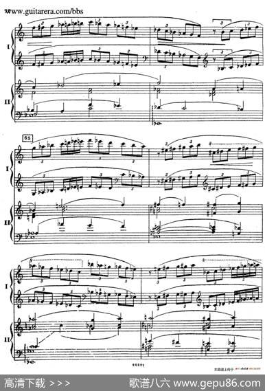 RhapsodyOnAThemeOfPaganiniOp.43（帕格尼尼主题狂想曲·双钢琴）（P61——87）|谢尔盖·拉赫玛尼诺夫(SergeiRachmaninov）