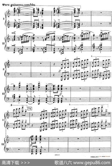 RhapsodyOnAThemeOfPaganiniOp.43（帕格尼尼主题狂想曲·双钢琴）（P61——87）|谢尔盖·拉赫玛尼诺夫(SergeiRachmaninov）