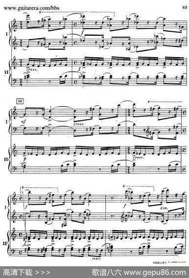 RhapsodyOnAThemeOfPaganiniOp.43（帕格尼尼主题狂想曲·双钢琴）（P61——87）|谢尔盖·拉赫玛尼诺夫(SergeiRachmaninov）