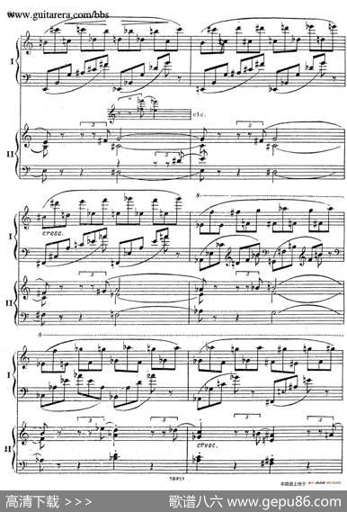 RhapsodyOnAThemeOfPaganiniOp.43（帕格尼尼主题狂想曲·双钢琴）（P61——87）|谢尔盖·拉赫玛尼诺夫(SergeiRachmaninov）