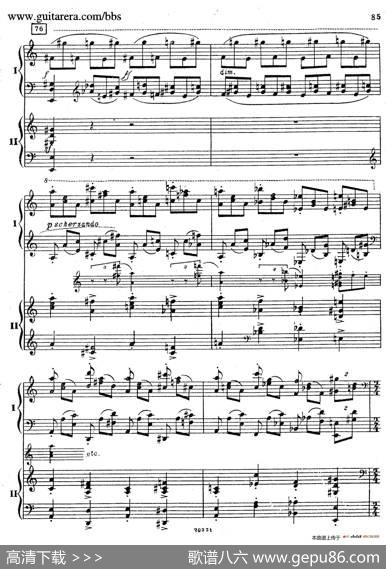 RhapsodyOnAThemeOfPaganiniOp.43（帕格尼尼主题狂想曲·双钢琴）（P61——87）|谢尔盖·拉赫玛尼诺夫(SergeiRachmaninov）