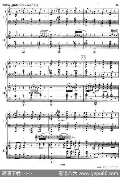 RhapsodyOnAThemeOfPaganiniOp.43（帕格尼尼主题狂想曲·双钢琴）（P61——87）|谢尔盖·拉赫玛尼诺夫(SergeiRachmaninov）