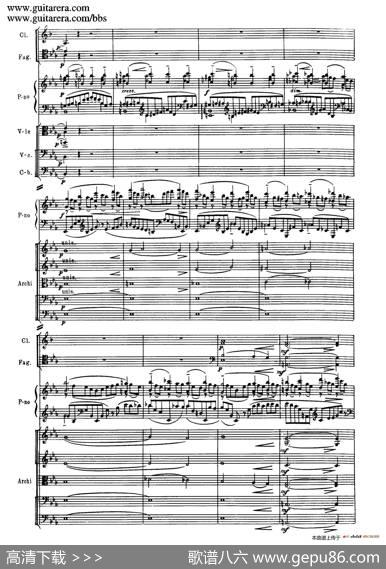 c小调第二钢琴协奏曲Op.18（第一乐章总谱·P10——18）|谢尔盖·拉赫玛尼诺夫(SergeiRachmaninov）