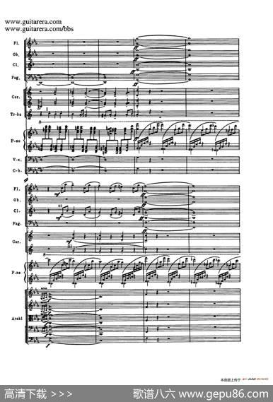 c小调第二钢琴协奏曲Op.18（第三乐章总谱P13——24）|谢尔盖·拉赫玛尼诺夫(SergeiRachmaninov）