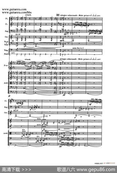 c小调第二钢琴协奏曲Op.18（第三乐章总谱P13——24）|谢尔盖·拉赫玛尼诺夫(SergeiRachmaninov）