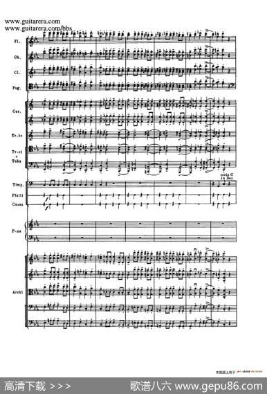c小调第二钢琴协奏曲Op.18（第三乐章总谱P13——24）|谢尔盖·拉赫玛尼诺夫(SergeiRachmaninov）