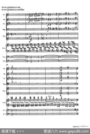 c小调第二钢琴协奏曲Op.18（第三乐章总谱P25——37）|谢尔盖·拉赫玛尼诺夫(SergeiRachmaninov）