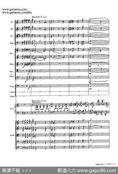 c小调第二钢琴协奏曲Op.18（第三乐章总谱P25——37）|谢尔盖·拉赫玛尼诺夫(SergeiRachmaninov）