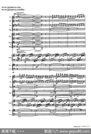 c小调第二钢琴协奏曲Op.18（第三乐章总谱P25——37）|谢尔盖·拉赫玛尼诺夫(SergeiRachmaninov）
