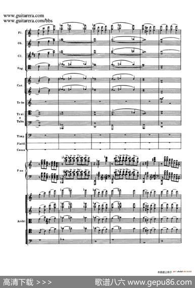 c小调第二钢琴协奏曲Op.18（第三乐章总谱P25——37）|谢尔盖·拉赫玛尼诺夫(SergeiRachmaninov）