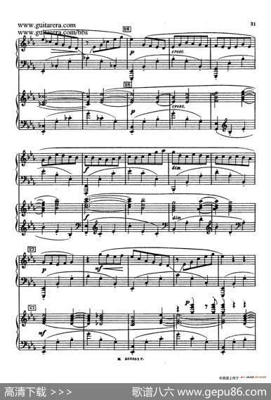 第二双钢琴组曲SuiteforTwoPianosNo.2Op.17（2.圆舞曲Valse）|谢尔盖·拉赫玛尼诺夫(SergeiRachmaninov）