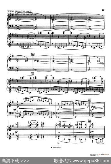 第二双钢琴组曲SuiteforTwoPianosNo.2Op.17（2.圆舞曲Valse）|谢尔盖·拉赫玛尼诺夫(SergeiRachmaninov）