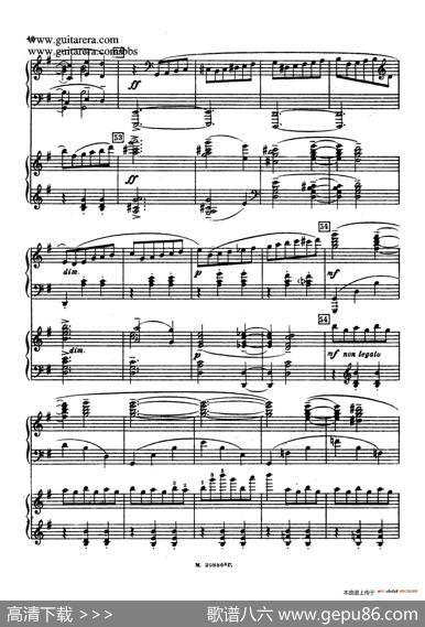 第二双钢琴组曲SuiteforTwoPianosNo.2Op.17（2.圆舞曲Valse）|谢尔盖·拉赫玛尼诺夫(SergeiRachmaninov）