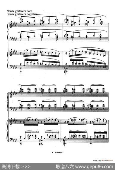 第二双钢琴组曲SuiteforTwoPianosNo.2Op.17（3.浪漫曲Romance）|谢尔盖·拉赫玛尼诺夫(SergeiRachmaninov）