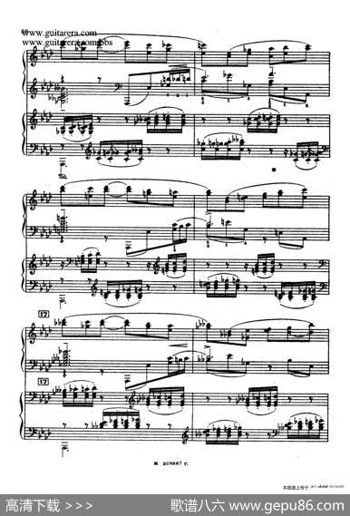 第二双钢琴组曲SuiteforTwoPianosNo.2Op.17（3.浪漫曲Romance）|谢尔盖·拉赫玛尼诺夫(SergeiRachmaninov）