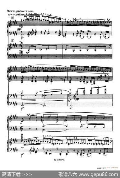 第二双钢琴组曲SuiteforTwoPianosNo.2Op.17（3.浪漫曲Romance）|谢尔盖·拉赫玛尼诺夫(SergeiRachmaninov）