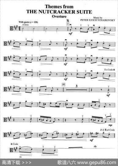 THENUTCRACKERSUITE（中提琴谱）