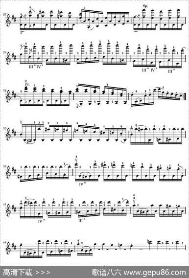 帕格尼尼24首随想曲No.2
