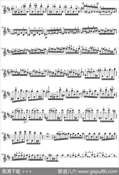 帕格尼尼24首随想曲No.2