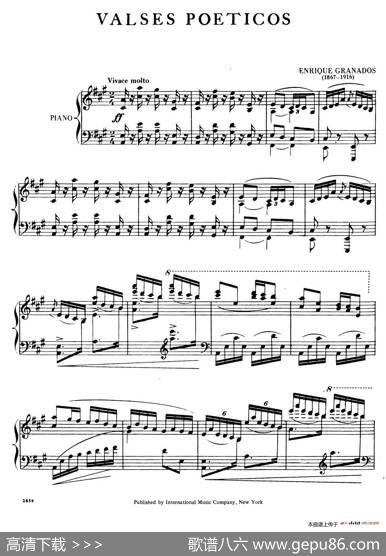 ValsesPoéticos（诗意圆舞曲）|恩里克·格拉那多斯（EnriqueGranados）
