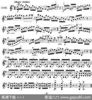 霍曼《小提琴基础教程》选曲：主题变奏曲（贝利尼歌剧《诺尔玛》选曲）|路易斯改编